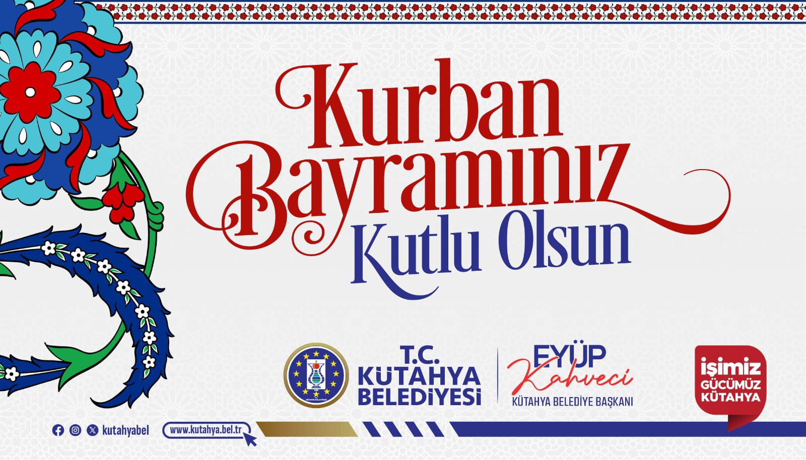 Kütahya Belediyesi Kurban Bayramı Mesajı Yayımladı