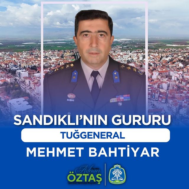 Sandıklı Hemşehrimiz İstihkam Albay Mehmet Bahtiyar, Tuğgeneral Rütbesine Terfi Etti