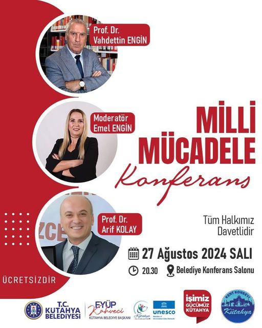 Kütahya Belediyesi Milli Mücadele Konferansı Düzenliyor