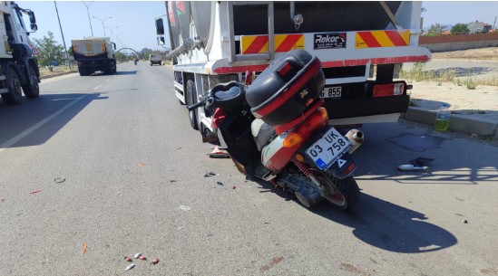 Çagırbağda Trafik Kazasında Motosikletsürücüsü Ağır Yaralandı.