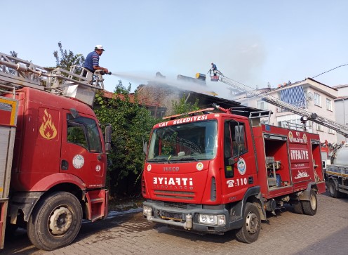 Afyonkarahisar Çayda Korkutan Yangın.