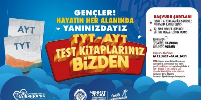 ÖĞRENCİLER, TEST KİTAPLARINIZ ZEYBEK BAŞKAN’DAN