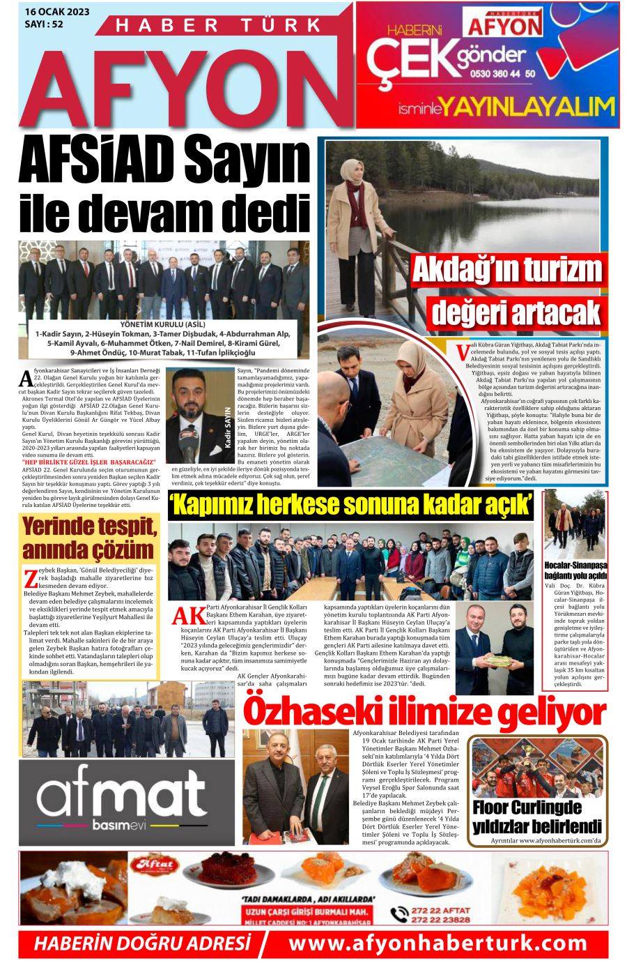 16 ocak 2023 tarihli e-gazetemiz