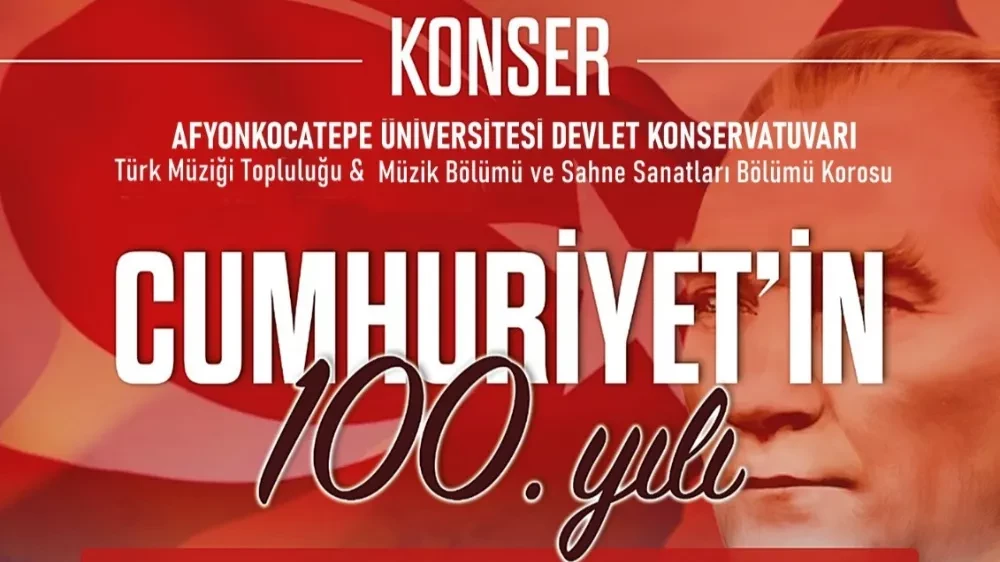 Afyon'da Cumhuriyetin 100. Yılına Özel Konser: Atatürk'ün sevdiği şarkıları seslendirecekler