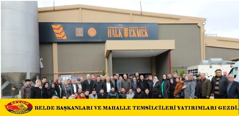 BELDE BAŞKANLARI VE MAHALLE TEMSİLCİLERİ YATIRIMLARI GEZDİ.