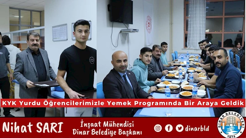 Dinar Belediye Başkanı Öğrencilerle Buluştu: Eğitim hayatlarında yanınızdayız!