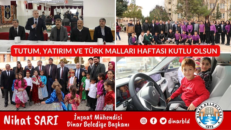 Dinar'da Türk Malları Haftası etkinlikleri büyük ilgi gördü