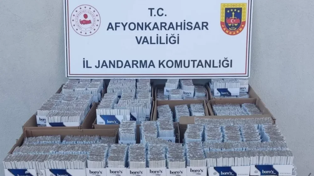 Afyon'da Binlerce Bandrolsüz Paket Ele Geçirildi