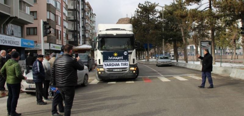 İYİ Parti yardım tırı yola çıktı