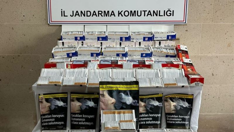 Jandarma’dan kaçak sigara operasyonu