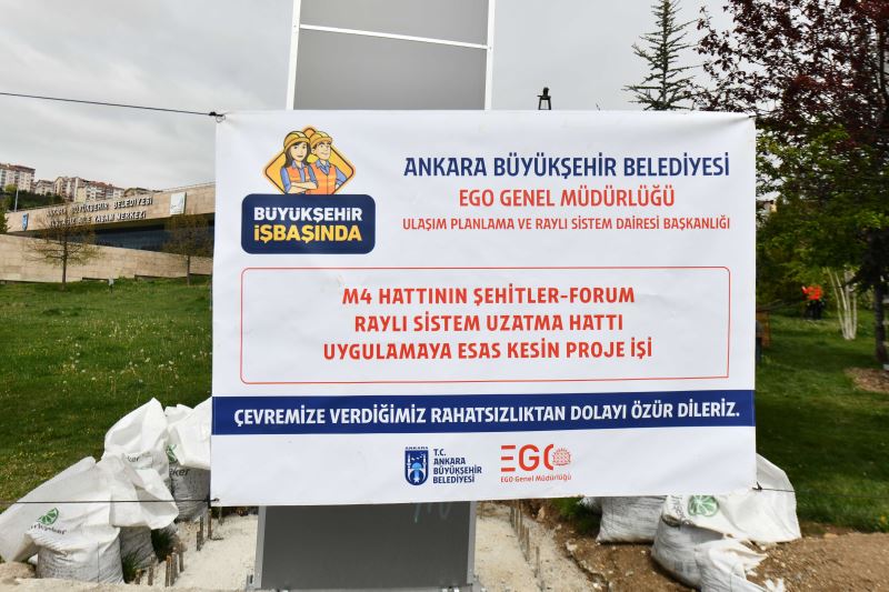 KEÇİÖREN METRO AĞI GENİŞLİYOR: ŞEHİTLER-FORUM HATTINDA İLK SONDAJ VURULDU