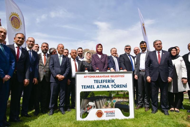 Afyonkarahisar'da Teleferik Projesi Temel Atma Töreni Gerçekleştirildi.