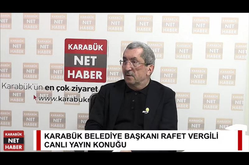 Başkan Vergili Karabük Net Haber Canlı Yayınına Katıldı