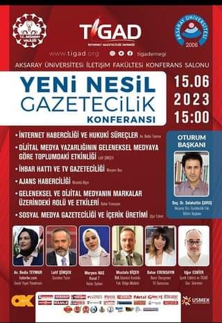 TİGAD Aksaray’da “Yeni nesil gazetecilik” konferansında bir araya gelecek.