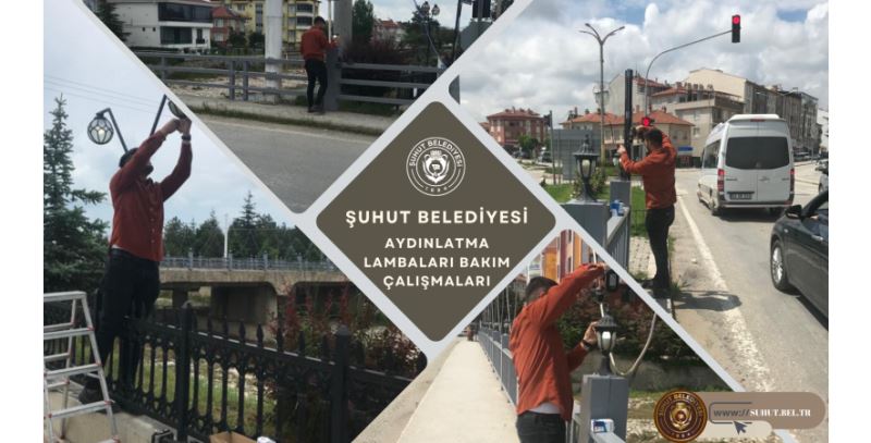 İlçedeki aydınlatma lambalarının bakımı alındı