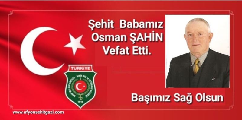 Şehit babası vefat etti