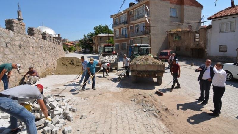 Tarihi ve kültürel değere sahip Hisar Tepesi'nde çalışma