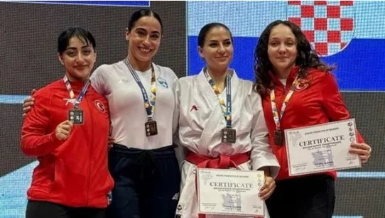 Ayşı Yılmaz Balkan Karate Şampiyonasında ikinci oldu