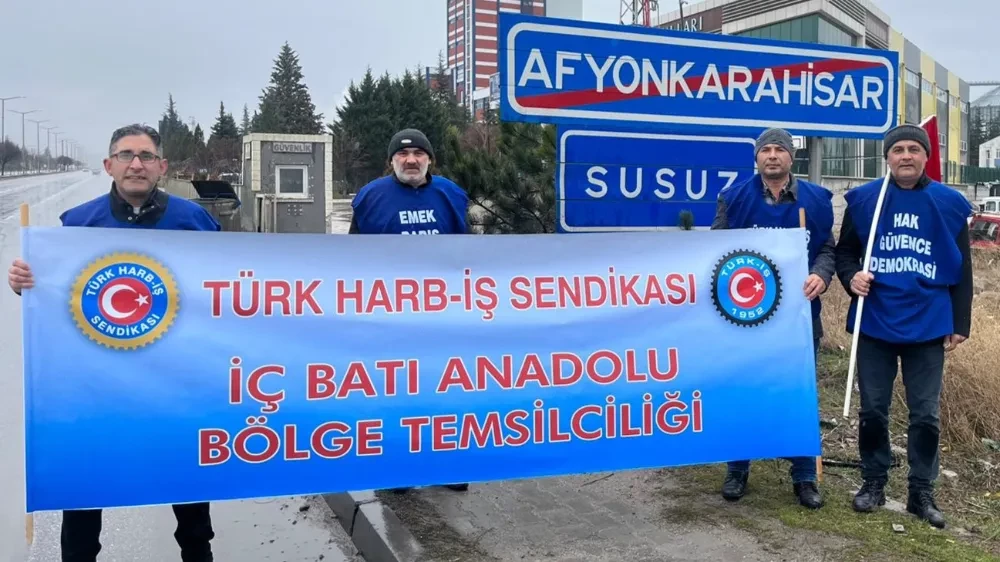 Türk Harb-İş Sendikası, Ankara Yürüyüşünde Afyon'da Mola Verdi