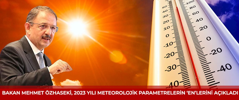 Bakan Özhaseki'den Türkiye'nin 2023 meteorolojik verileri: En yüksek sıcaklık 49,5 derece, en düşük sıcaklık -36,8 derece!