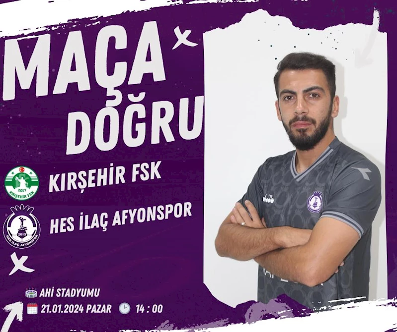 HES İlaç Afyonspor, Kırşehir FSK ile heyecan dolu bir mücadele için hazırlanıyor