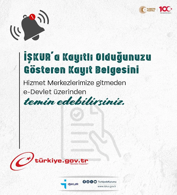 Afyonkarahisar'da İŞKUR Kayıt İşlemleri Artık E-Devlet Üzerinden Yapılacak