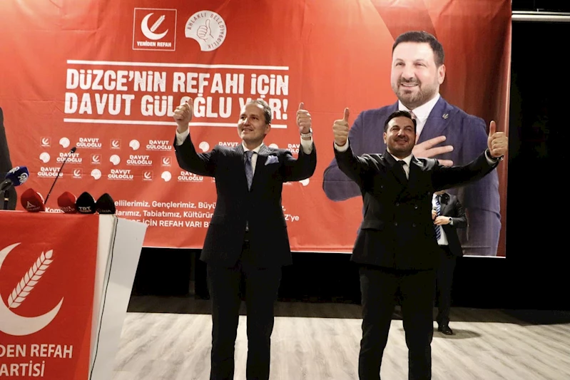 Davut Güloğlu, Yeniden Refah Partisi'nin Düzce Belediye Başkan Adayı oldu