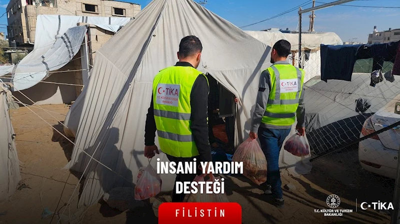 TİKA, Gazze Şeridi'nde ihtiyaç sahibi ailelere gıda yardımı sağladı