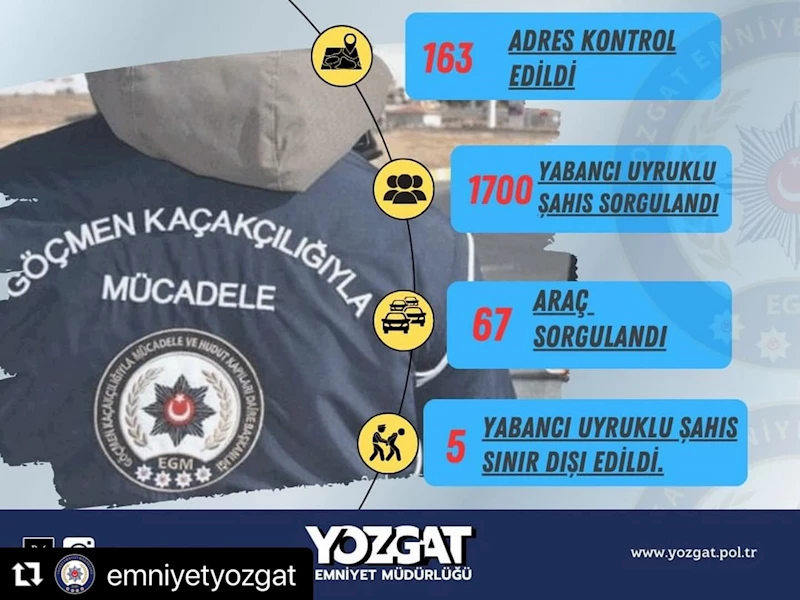 Türkiye'de Göçmen Kaçakçılığına Karşı Kararlı Mücadele Devam Ediyor