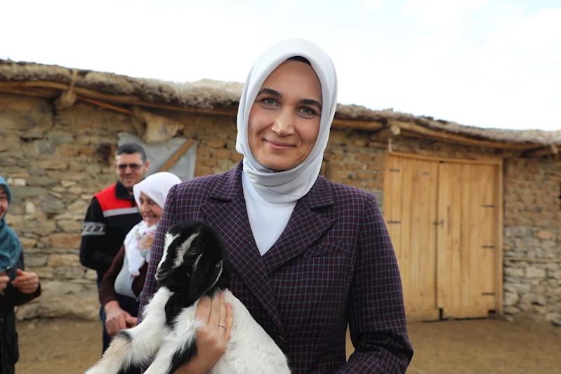 Vali, Işıklar Beldesi'ndeki Hayvancı Üreticiyi Ziyaret Etti