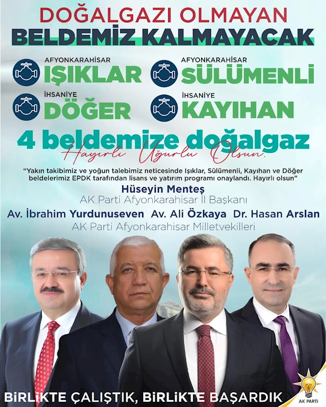 Afyonkarahisar'da doğalgaz hizmeti genişliyor