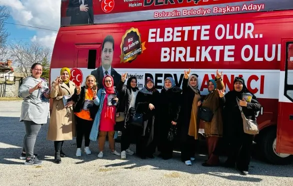 Milliyetçi Hareket Partisi (MHP) Bolvadin Kadın Kolları Teşkilatı, 31 Mart Yerel Seçimleri için çalışmalarını aralıksız sürdürüyor.