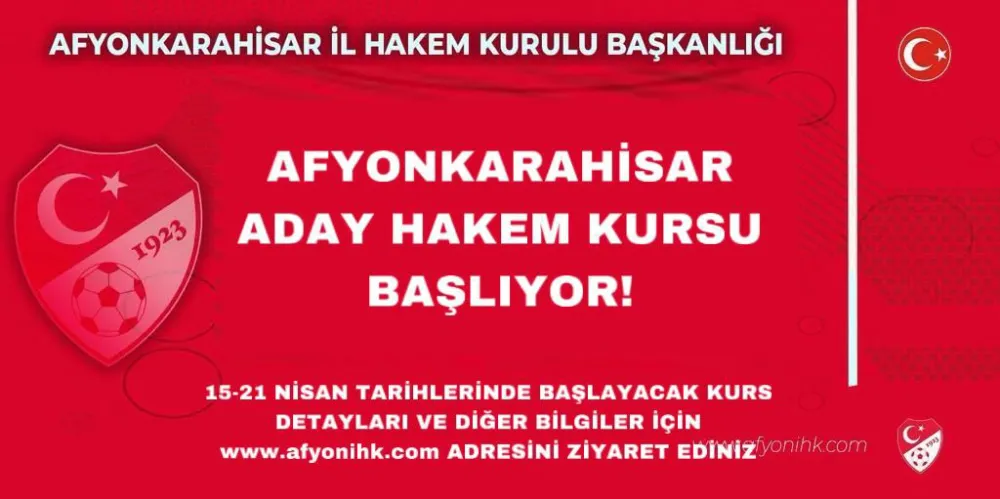 ADAY HAKEM KURSU BAŞLIYOR