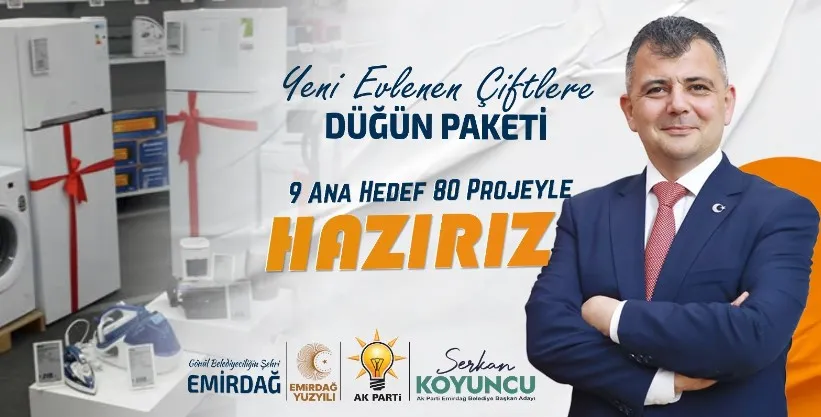 Serkan Koyuncu'dan Emirdağ'da Dünya Evine Girecek Gençlere Müjde