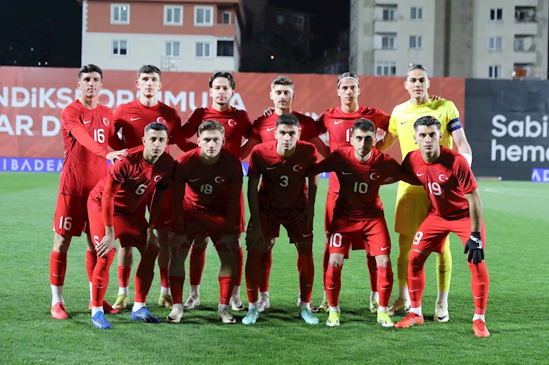 Türkiye Ümit Milli Futbol Takımı, Gürcistan'ı 2-1'lik skorla mağlup etti.