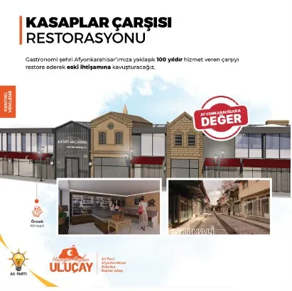 Uluçay’ın ‘Kasaplar Çarşısı Restorasyon’ projesiyle çarşının dokusu değişecek