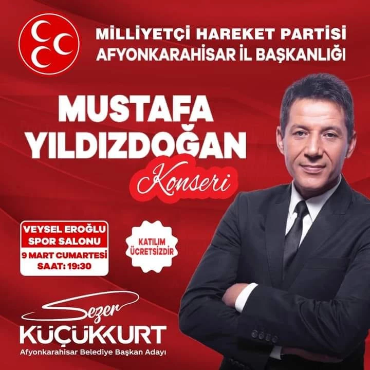 Afyonkarahisar Halkı, Ücretsiz Mustafa Yıldızdoğan Konserine Hazırlanıyor