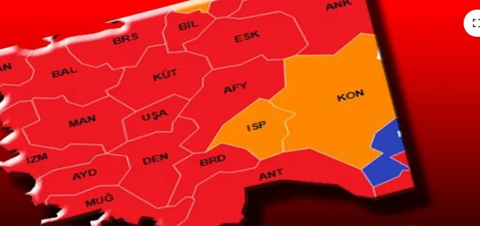 Ege Bölgesi illeri CHP ile tamamen kırmıya boyandı