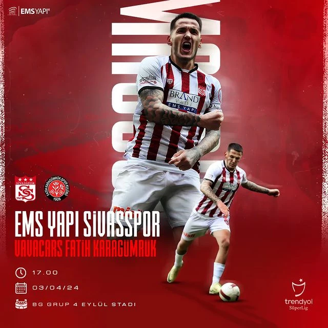 Sivasspor ile Fatih Karagümrük, Trendyol Süper Lig'in 31. haftasında karşı karşıya geliyor