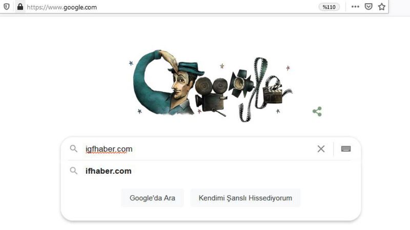 Google, Sadri Alisik'i Doodle yapti