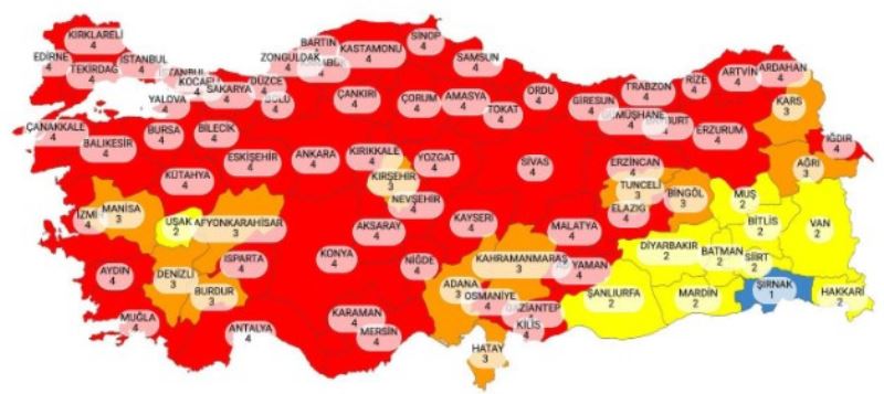 Yeniden 58'ilde hafta sonu kisitlamasi