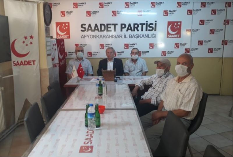 SAADET PARTISI HAFTALIK BASIN AÇIKLAMASI DÜZENLEDI.