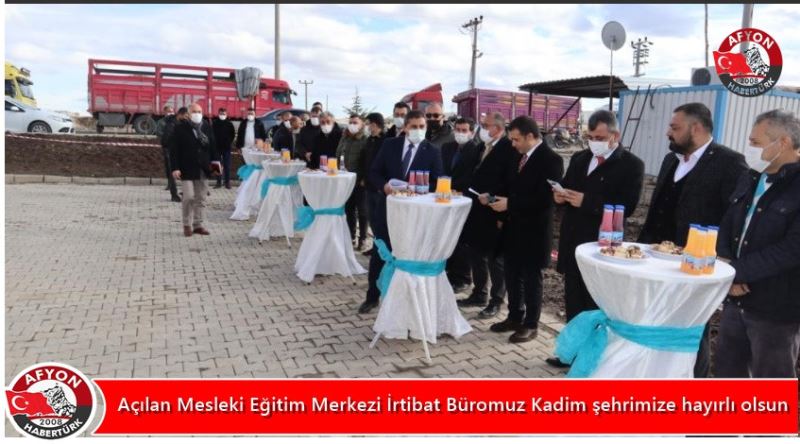 Açilan Mesleki Egitim Merkezi Irtibat Büromuz Kadim sehrimize hayirli olsun