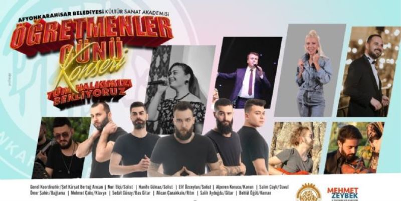 AFYONKARAHISAR BELEDIYESINDEN ÖGRETMENLER GÜNÜNE ÖZEL KONSER