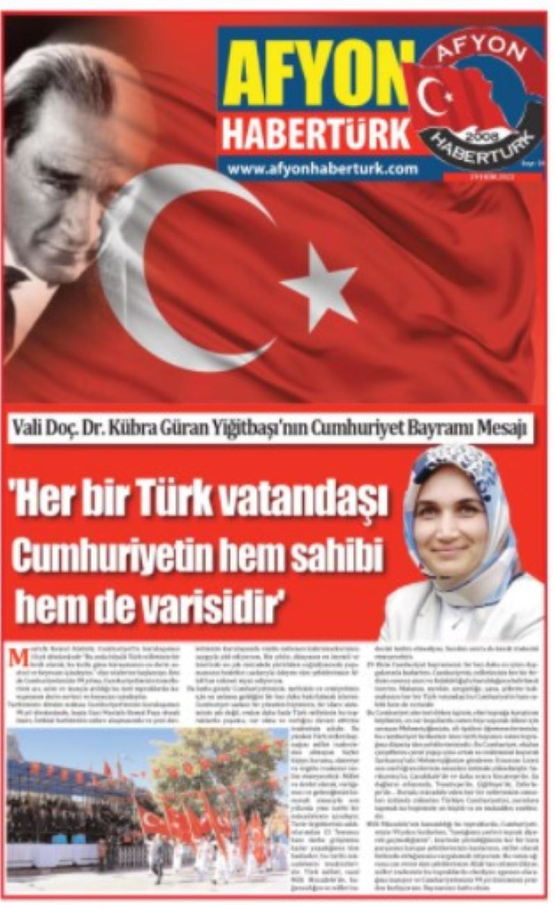 Cumhuriyet’in kurulusunun 99. Yili büyük bir cosku ve heyecan ile kutlandi.