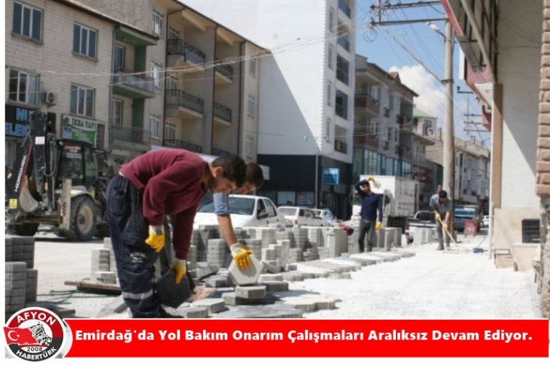 Emirdag'da Yol Bakim Onarim Çalismalari