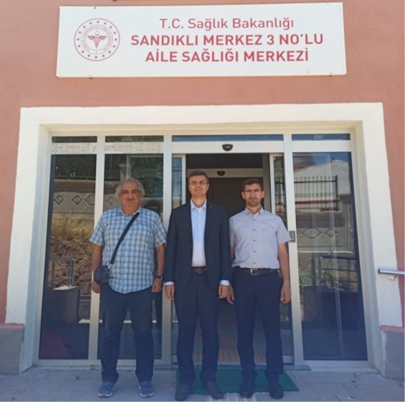 Il Saglik Müdürü Korkmaz Sandikli'da yapimi tamamlanan ASM Ziyaret etti.