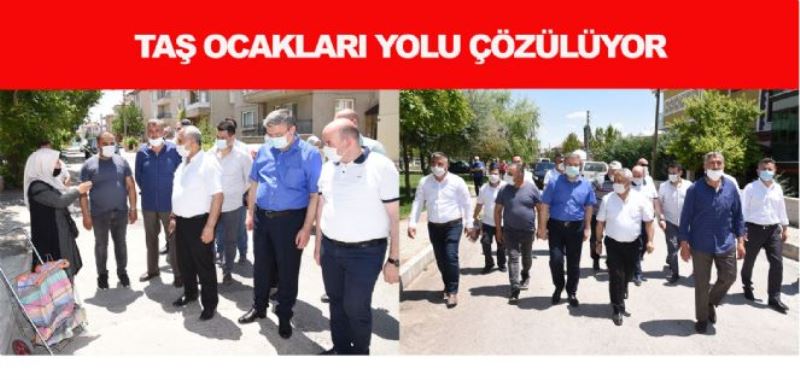 Tas Ocaklari Yolu Çözülüyor