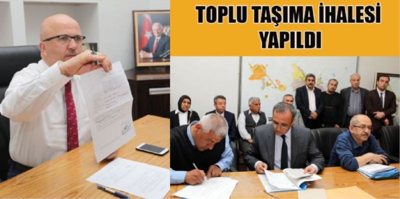 Toplu Tasima Ihalesi Tamam