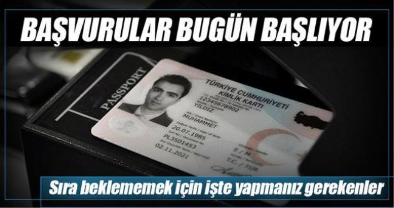 Yeni Kimlik Karti Basvurusu Bugün Türkiye Genelinde Basliyor.